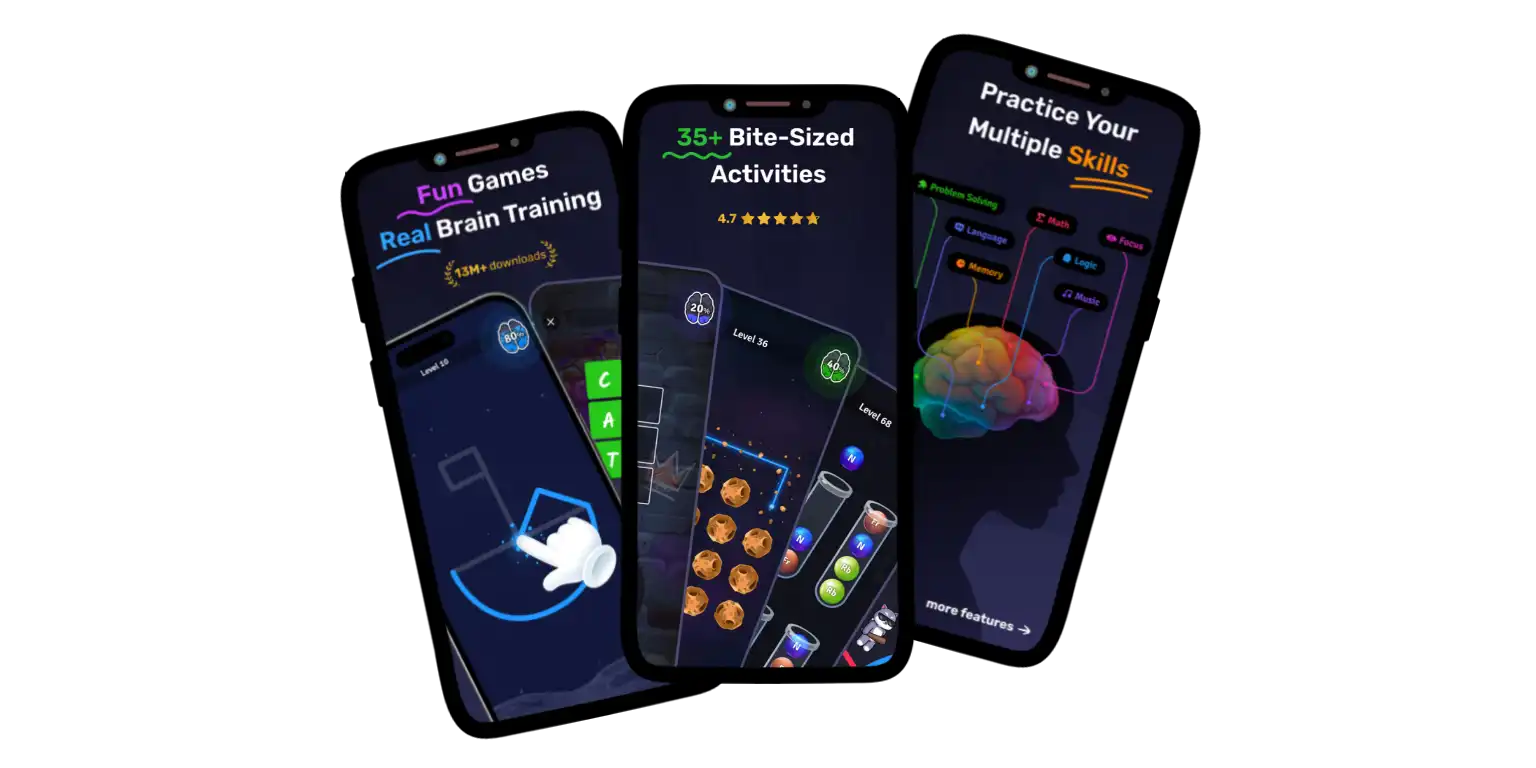 A screen from the Mind Elevate app showing the IQ test it offers.